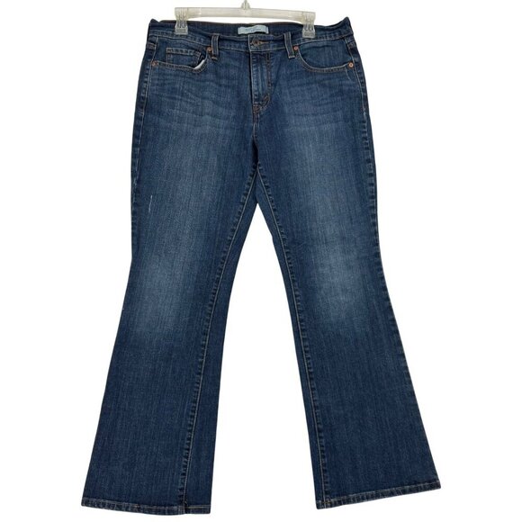 Levis 515 Boot Cut Jeans Womens Size 12 Blue Medium Wash Stretch Denim - Picture 1 of 11